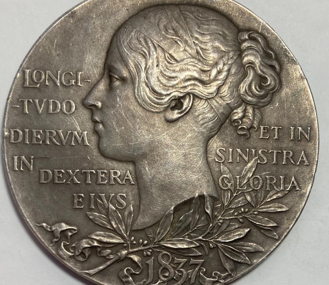 1897 ヴィクトリア女王 即位60周年記念 ダイヤモンドジュビリー 銀メダル