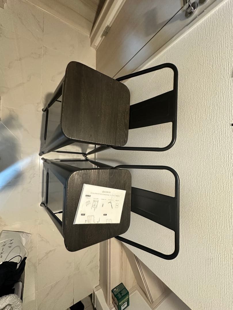 カウンターチェア 北欧 おしゃれ 背もたれ付き 2脚