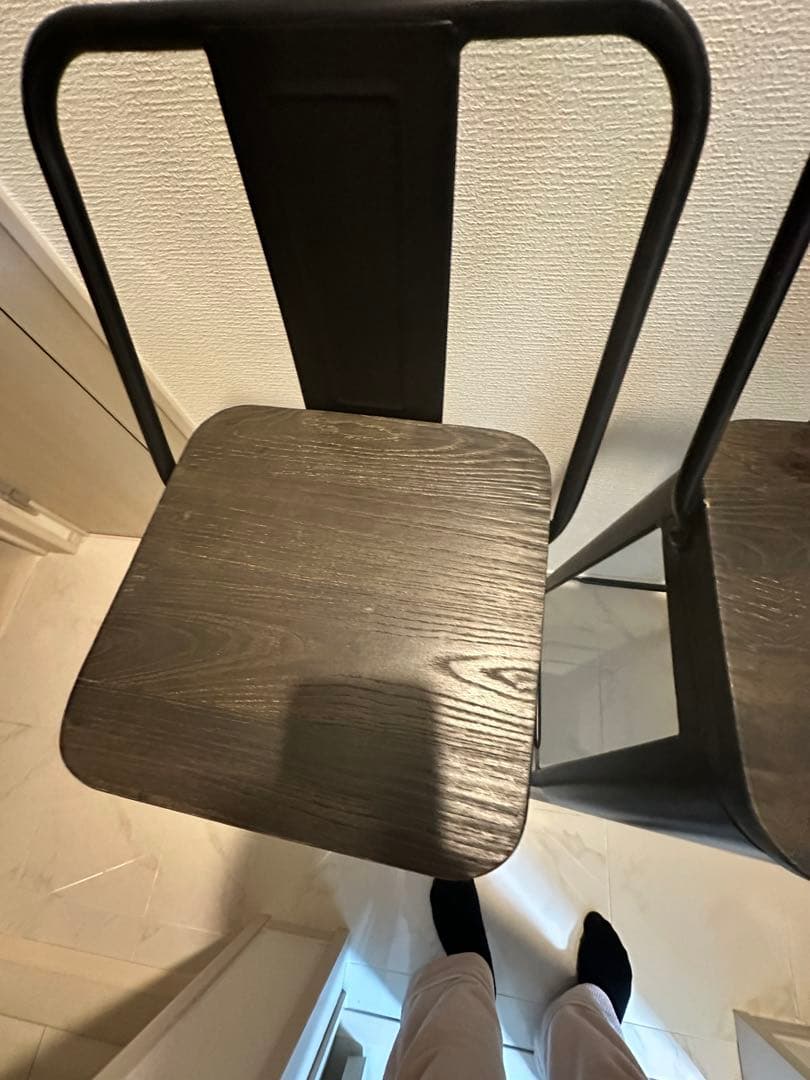 カウンターチェア 北欧 おしゃれ 背もたれ付き 2脚