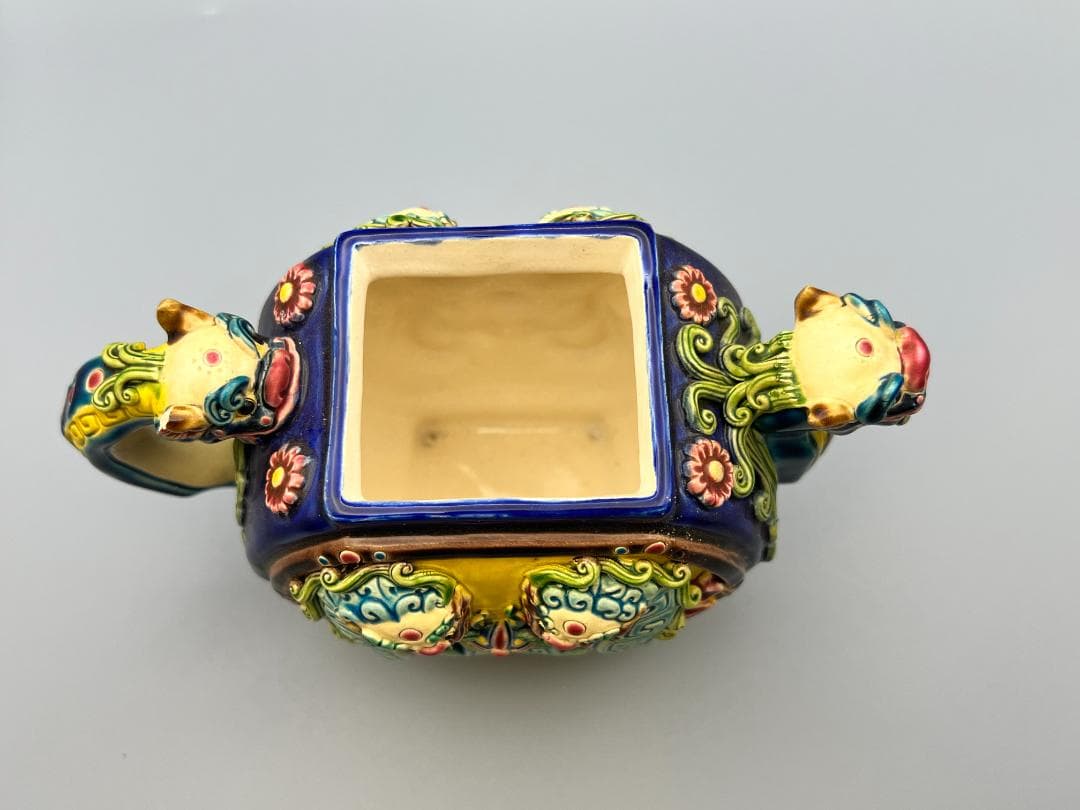 急須　龍図　智盧　陶光　林智信　林俊亨作　交趾焼　陶磁器　台湾交趾