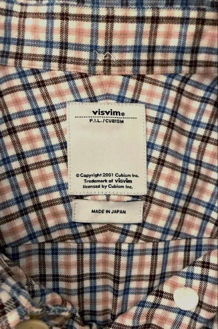 【美品】visvim チェック柄 長袖シャツ