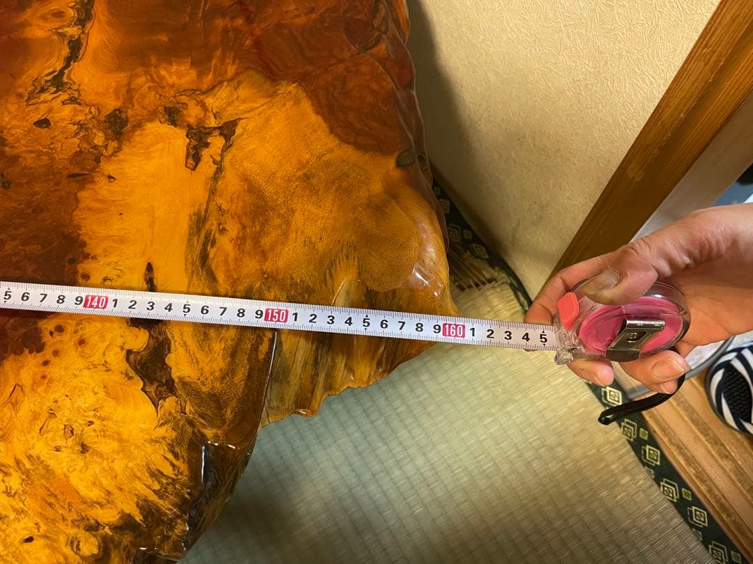 花梨　瘤杢　座卓　一枚板　天然木