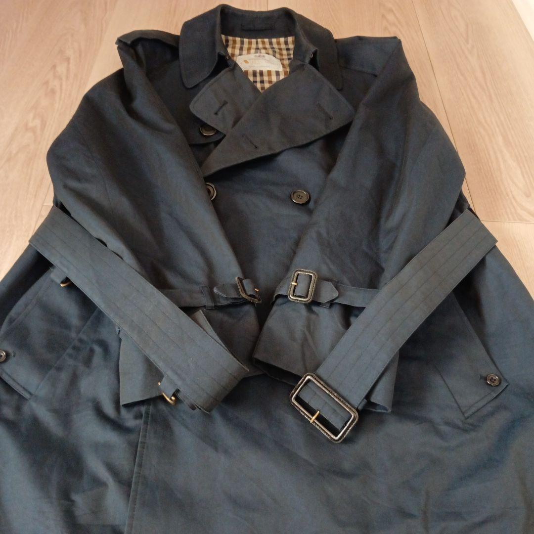 Aquascutum アクアスキュータム　トレンチコート　ネイビー