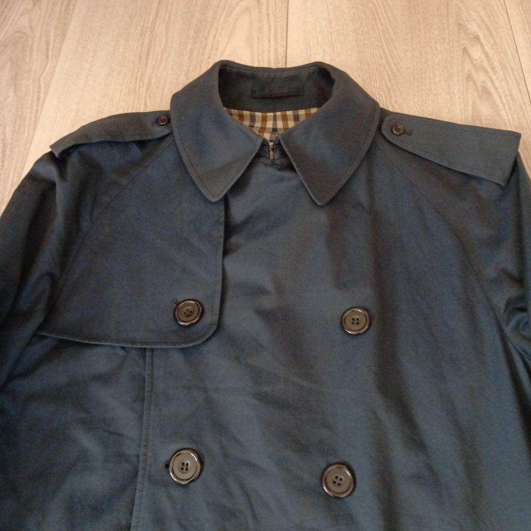 Aquascutum アクアスキュータム　トレンチコート　ネイビー
