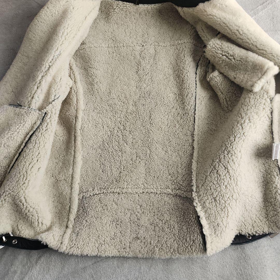 定価10万 Glamb シャトームートンライダースII 黒 サイズ2