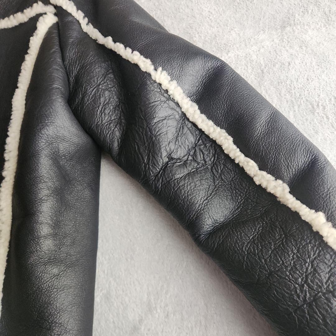 定価10万 Glamb シャトームートンライダースII 黒 サイズ2