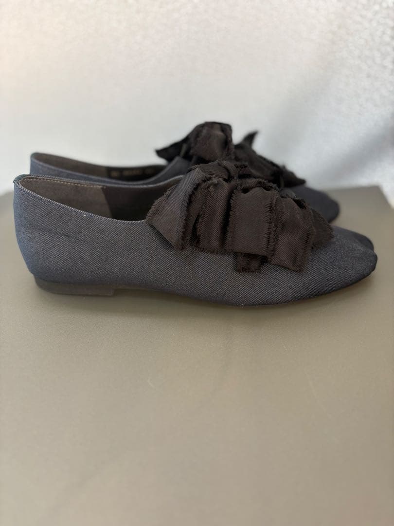 【新品，未使用】LE TALON GRISEサテンリボンバレリーナNo.1639