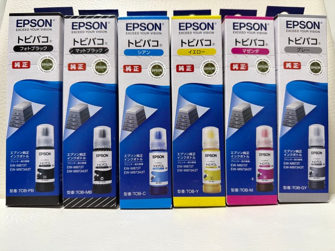 EPSON 純正インクカートリッジ 6色セット　トビバコ