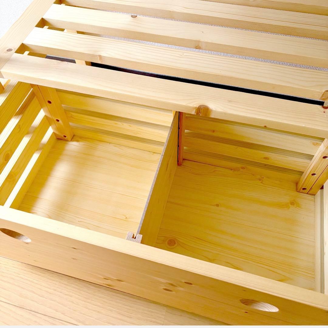 【LOWYA/ロウヤ】キッチンワゴン タオルハンガー付き 天然木使用