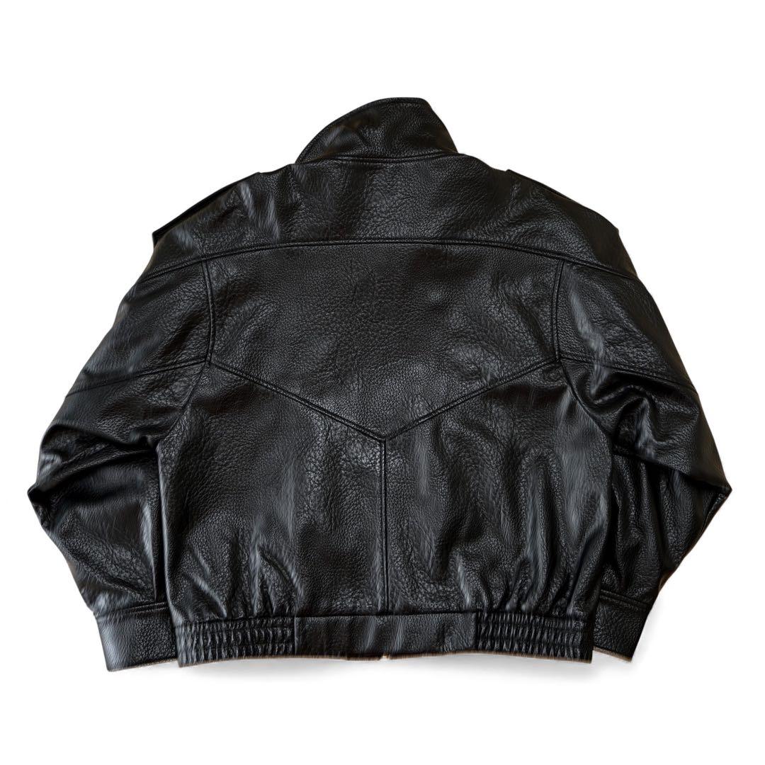 ZARA フェイクレザー ライダース ジャケット XL 4391 872 800