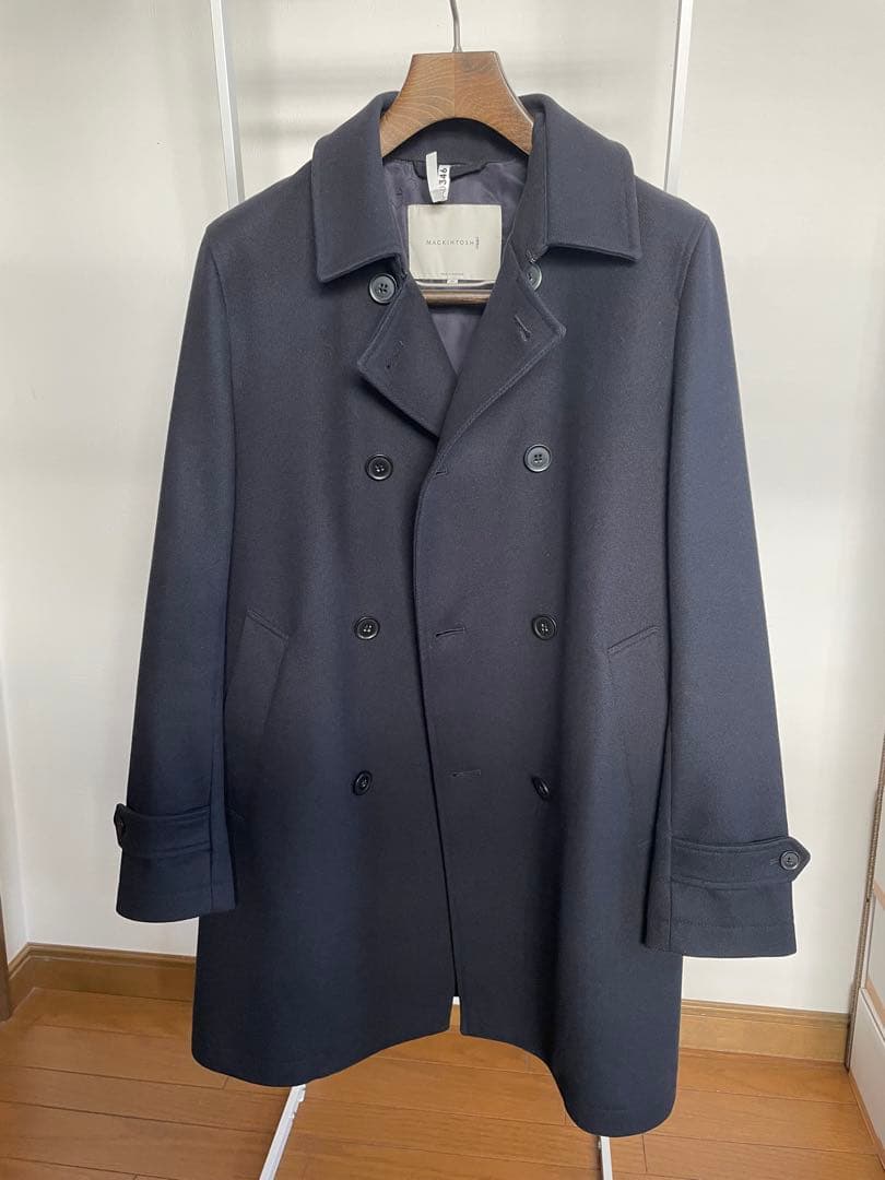 【美品】マッキントッシュ　フェトラー　ネイビー　４０　トレンチコート　白タグ