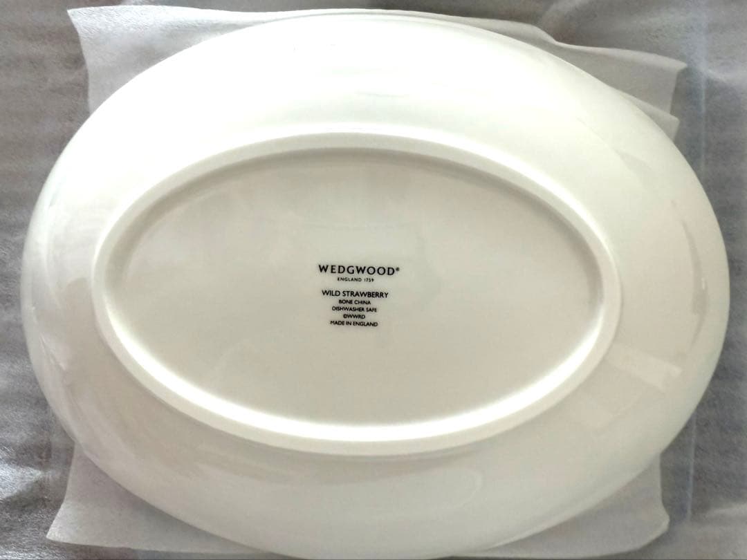【新品未使用】ウェッジウッド⭐︎ワイルドストロベリーオーバル皿 2枚セット