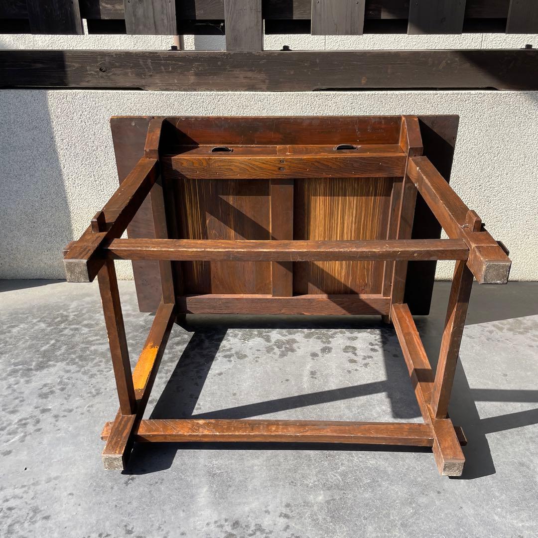 昭和レトロ　木製机　書斎机　文机　学習机　古道具　レトロ　骨董　デスク　テーブル