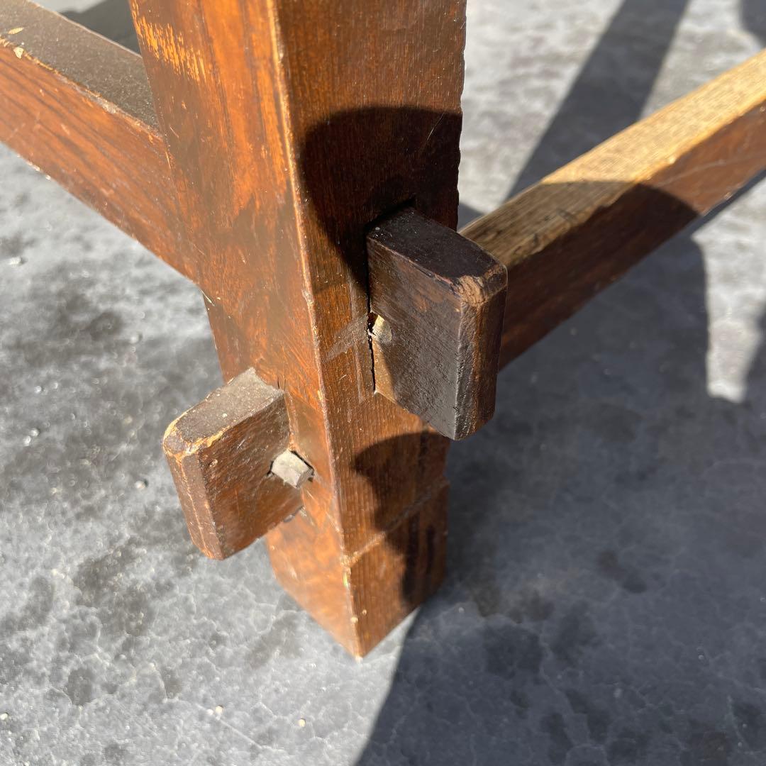 昭和レトロ　木製机　書斎机　文机　学習机　古道具　レトロ　骨董　デスク　テーブル