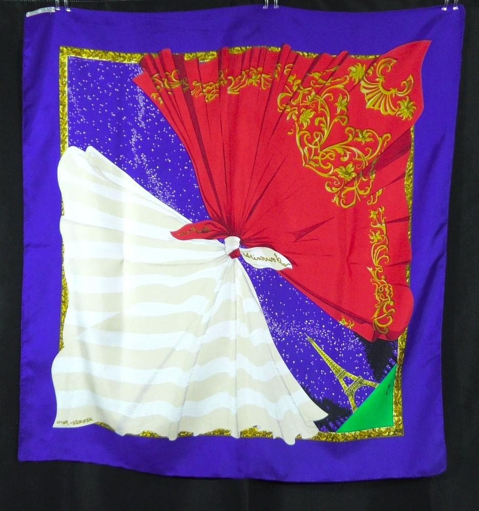 美品　HERMES エルメス　大判スカーフ　カレ90　 D362