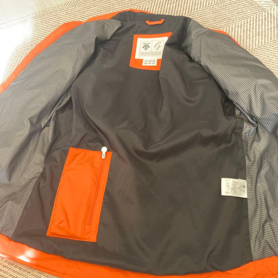 DESCENTE オレンジ 電熱中綿ジャケット レディース　Lサイズ　美品