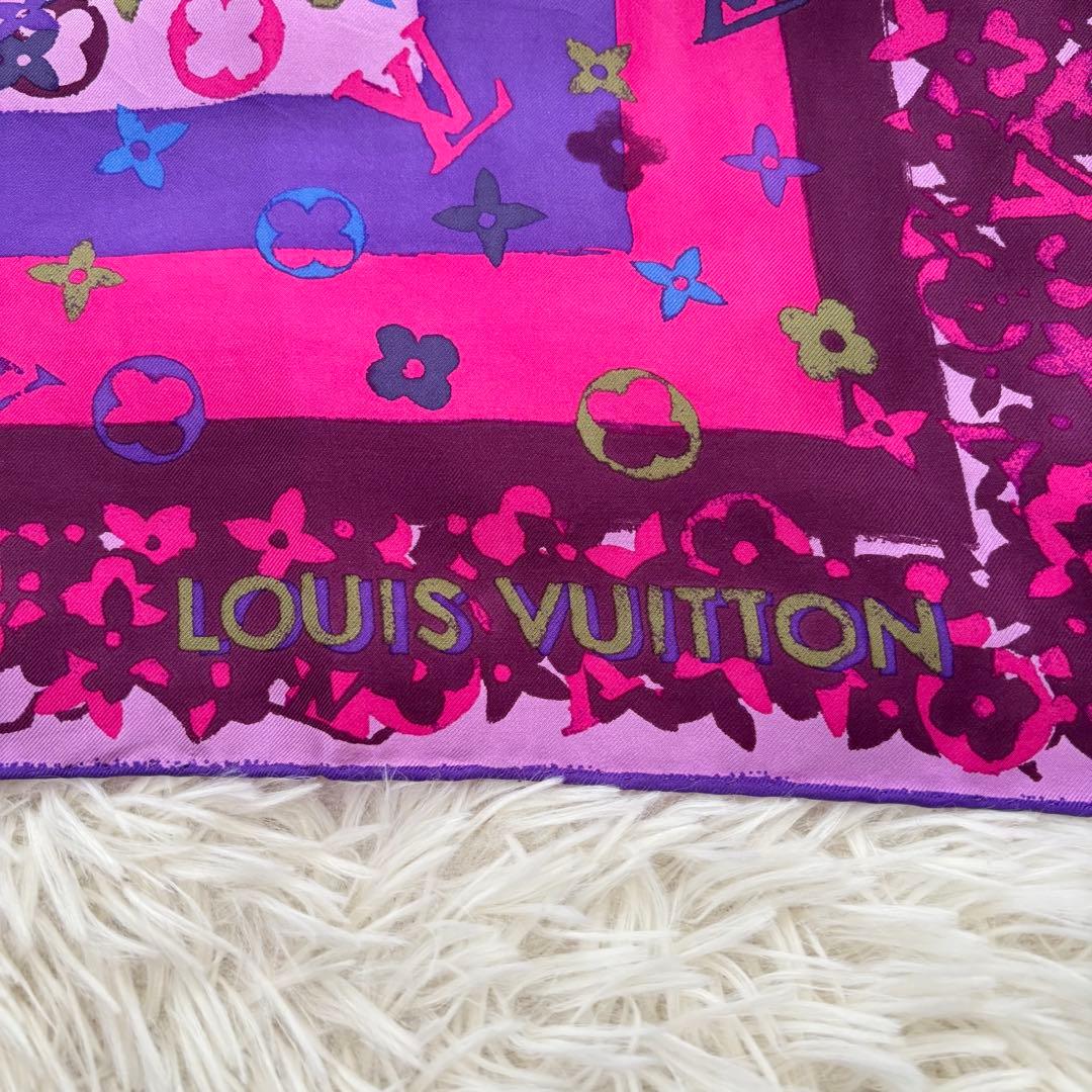 LOUIS VUITTONルイヴィトン モノグラム シルクスカーフ マルチカラー