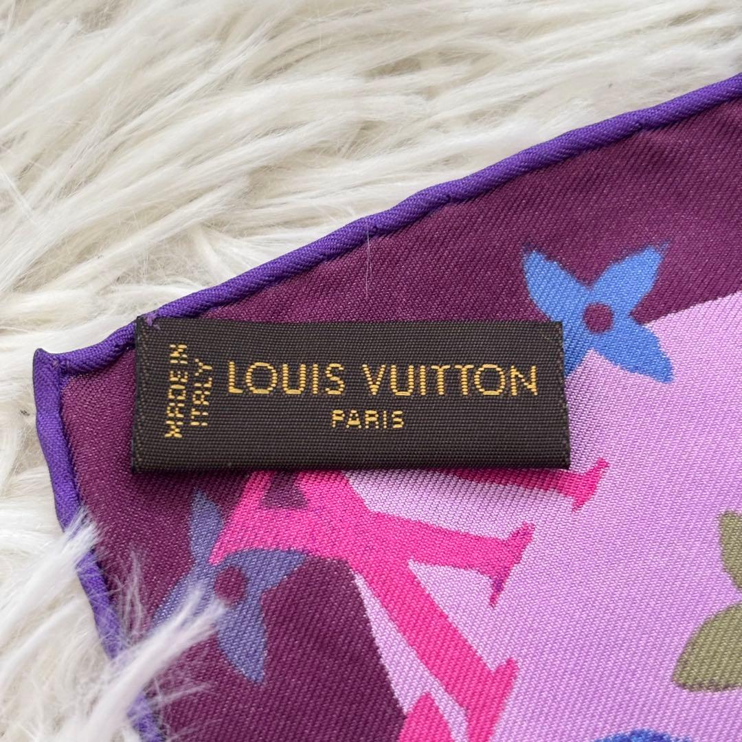 LOUIS VUITTONルイヴィトン モノグラム シルクスカーフ マルチカラー