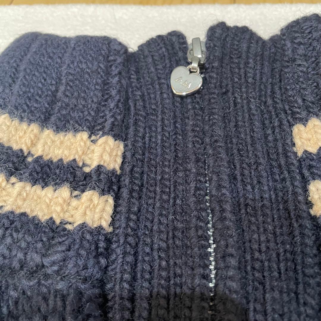 トップス andmary Mary knit cowichan navy