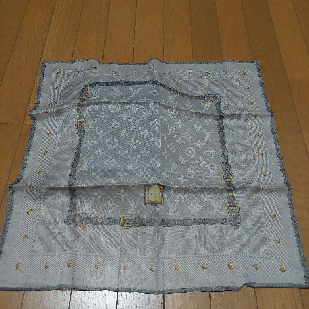 LOUIS VUITTON グレー スカーフ