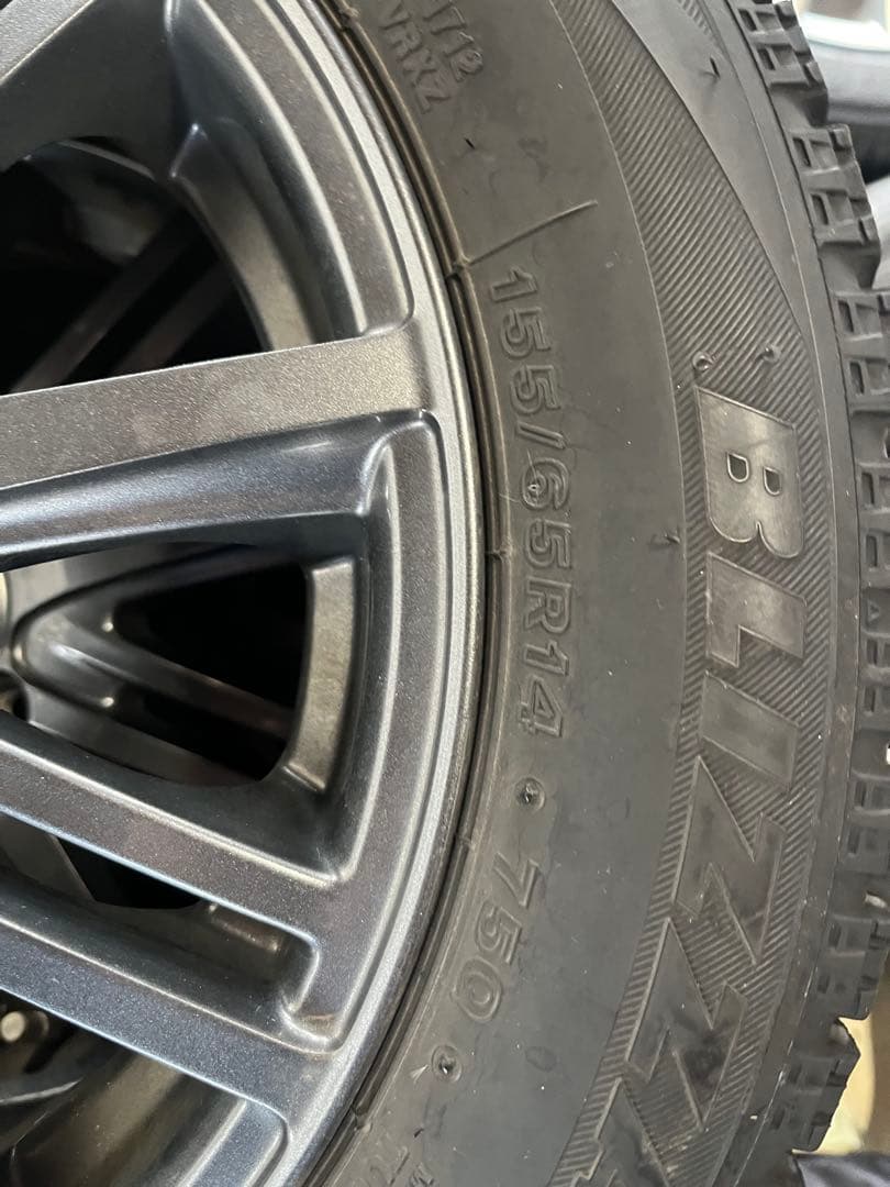 155/65/14 スタッドレス4本 送料無料 軽自動車に