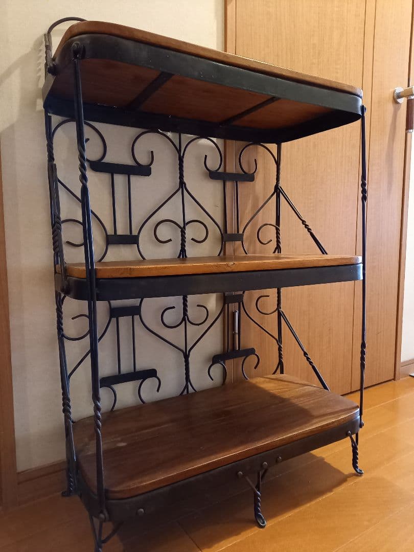 アイアン 棚 3段 猫足
