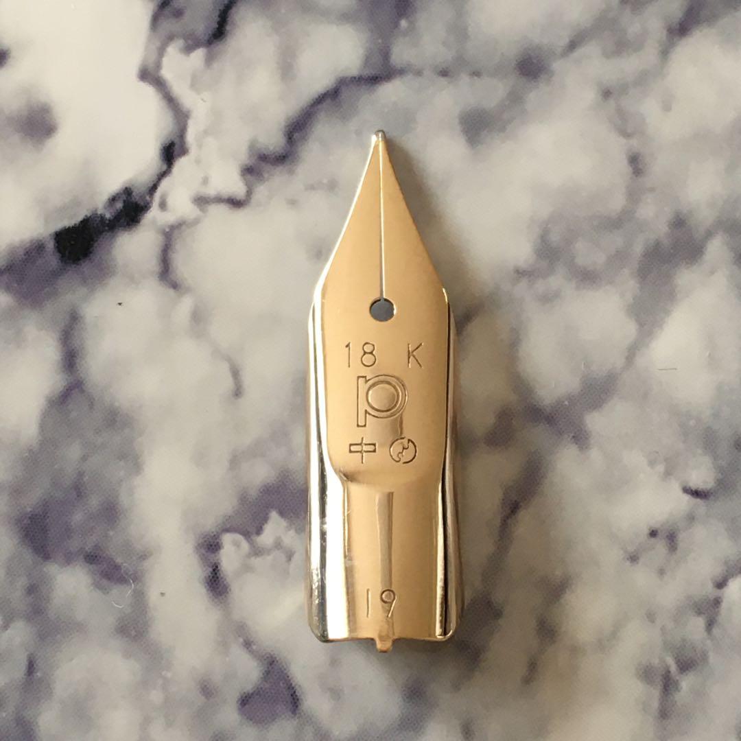 #0108 オーバーホール済み 金使用量最大級 PLATINUM 18k 万年筆