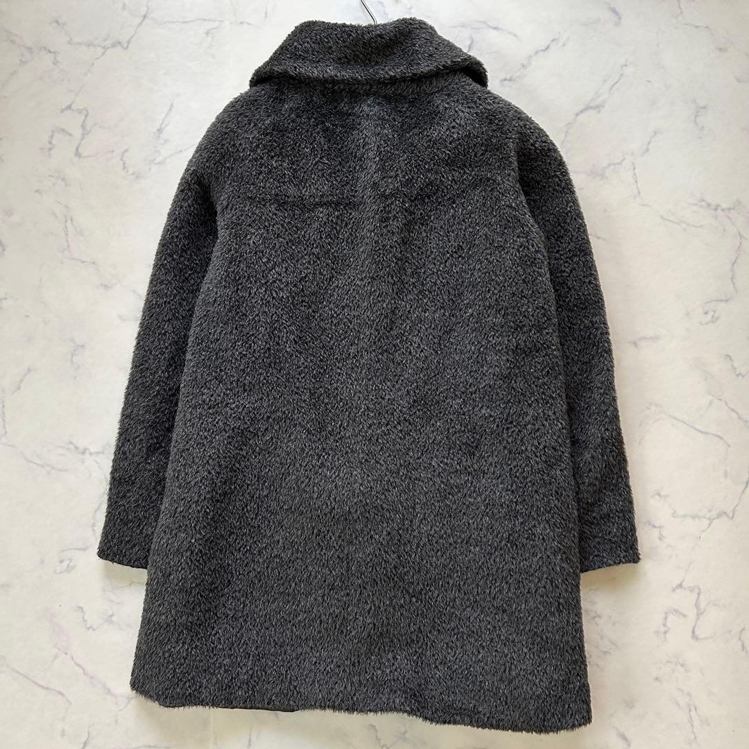 マックスマーラ 高級アルパカ混 シャギーコート テディ 女優襟