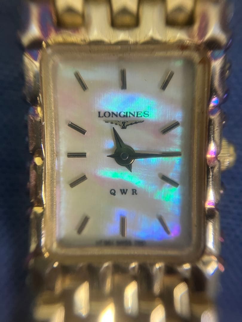 d*g様 LONGINES ロンジン QWR ゴールド腕時計　シェル文字盤