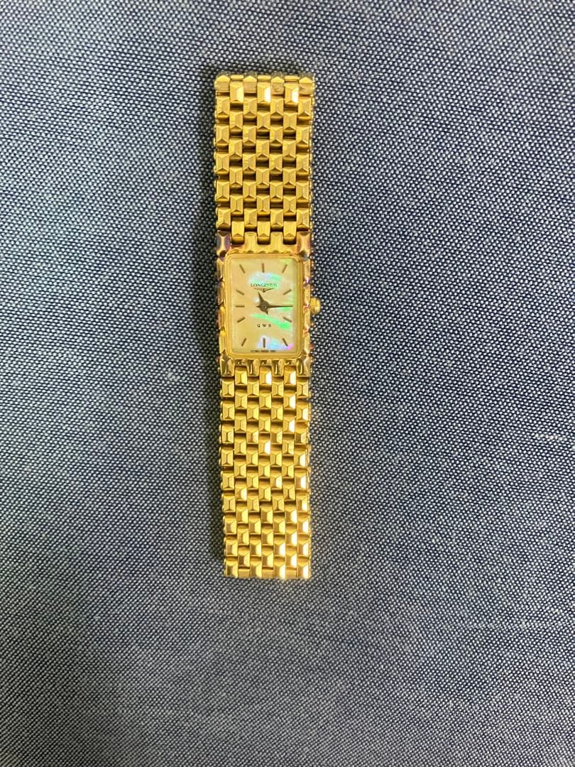 d*g様 LONGINES ロンジン QWR ゴールド腕時計　シェル文字盤