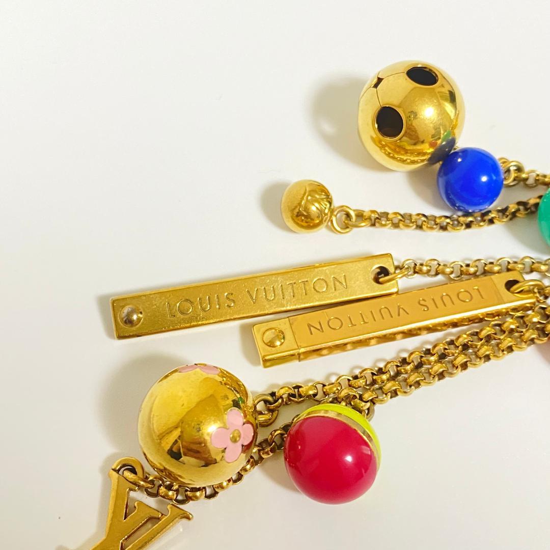 ルイヴィトン M62227 ポルトクレ グルロ キーホルダー バッグチャーム