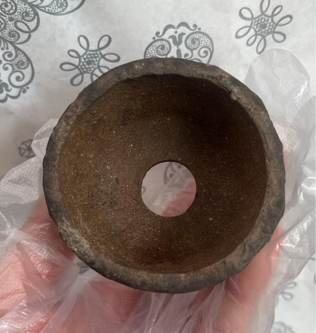 東福寺　小品　盆栽鉢　(1)と(2)の2個セット　　(A3・A4) 豆鉢