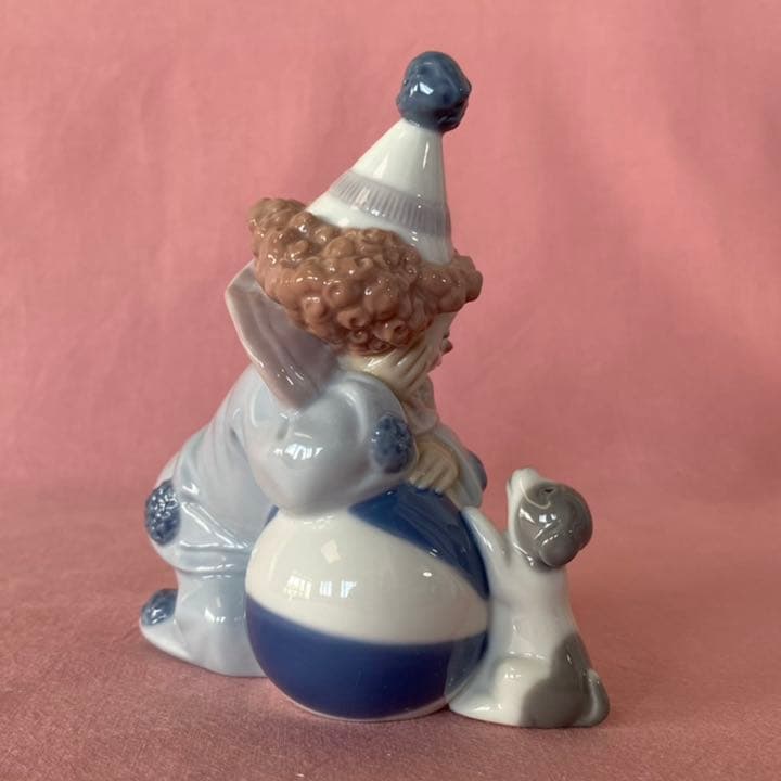 リヤドロ　30%OFF　ピエロ　「子犬とボールを持つピエロ」　#5278　希少