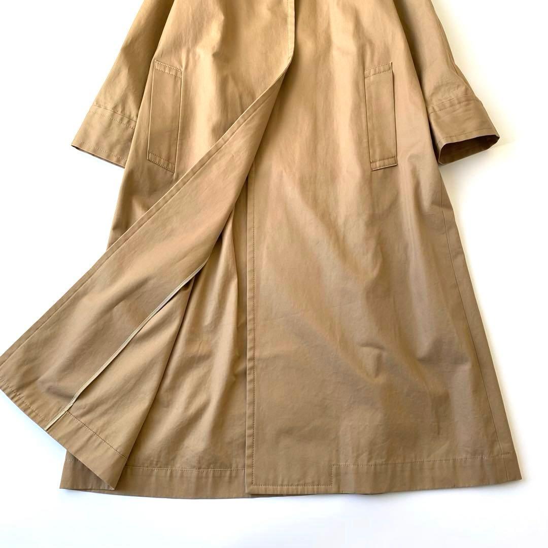 リンゴPlage✨定価4万円　ステンカラーコート　ロングコート　トレンチ