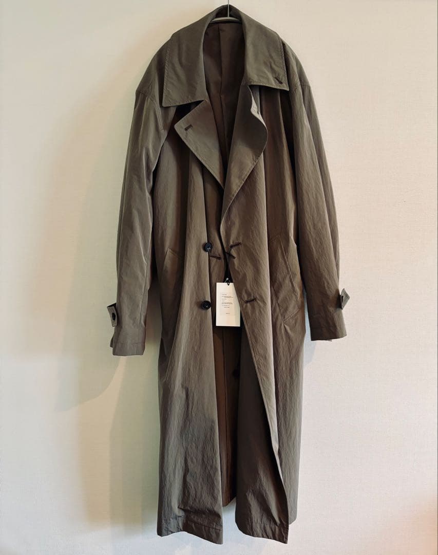 新品 ssstein ウィンドプルーフナイロンダブルブレステッドコート 25ss