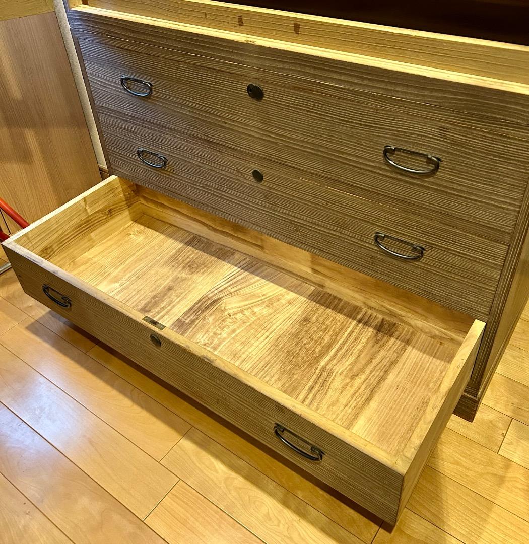 【中古品】桐箪笥　着物収納　時代家具　桐製　アンティーク　昭和レトロ　送料込