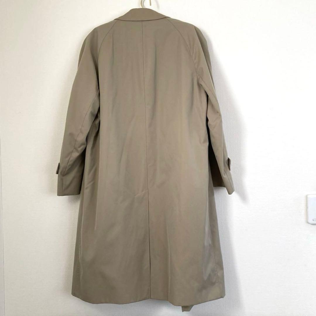 メンズ　Aquascutum ベージュ ステンカラーコート　ライナー付き