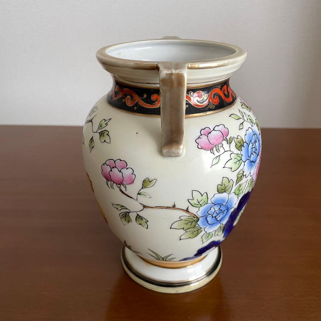 安*治様 オールドノリタケ　花鳥文　花瓶