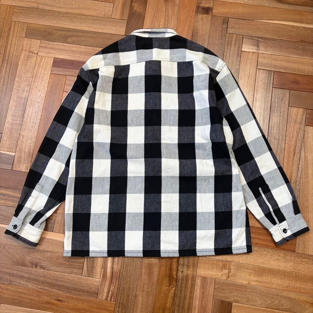 KJ着 COOTIE バッファローチェック ヘビネル　白黒 シャツ クーティー