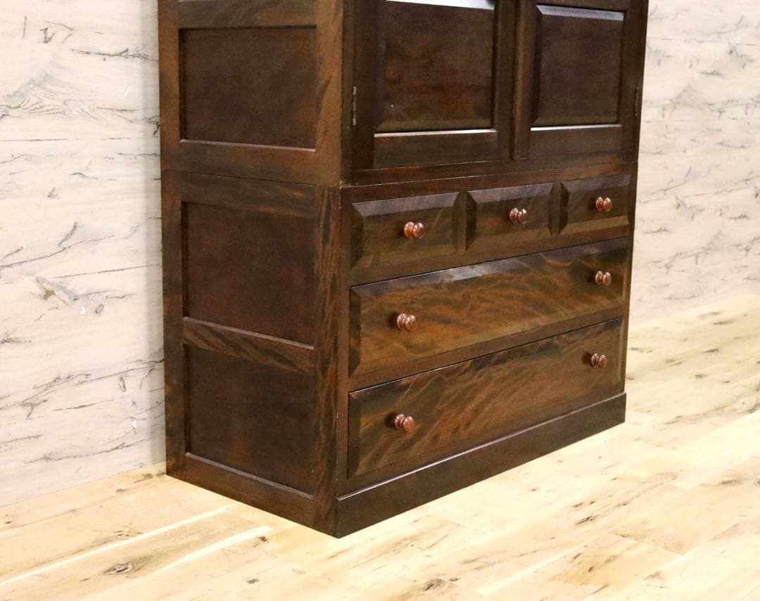 GMGH284○松本民芸家具 D型 和箪笥 整理箪笥 整理タンス 和家具 和モダ