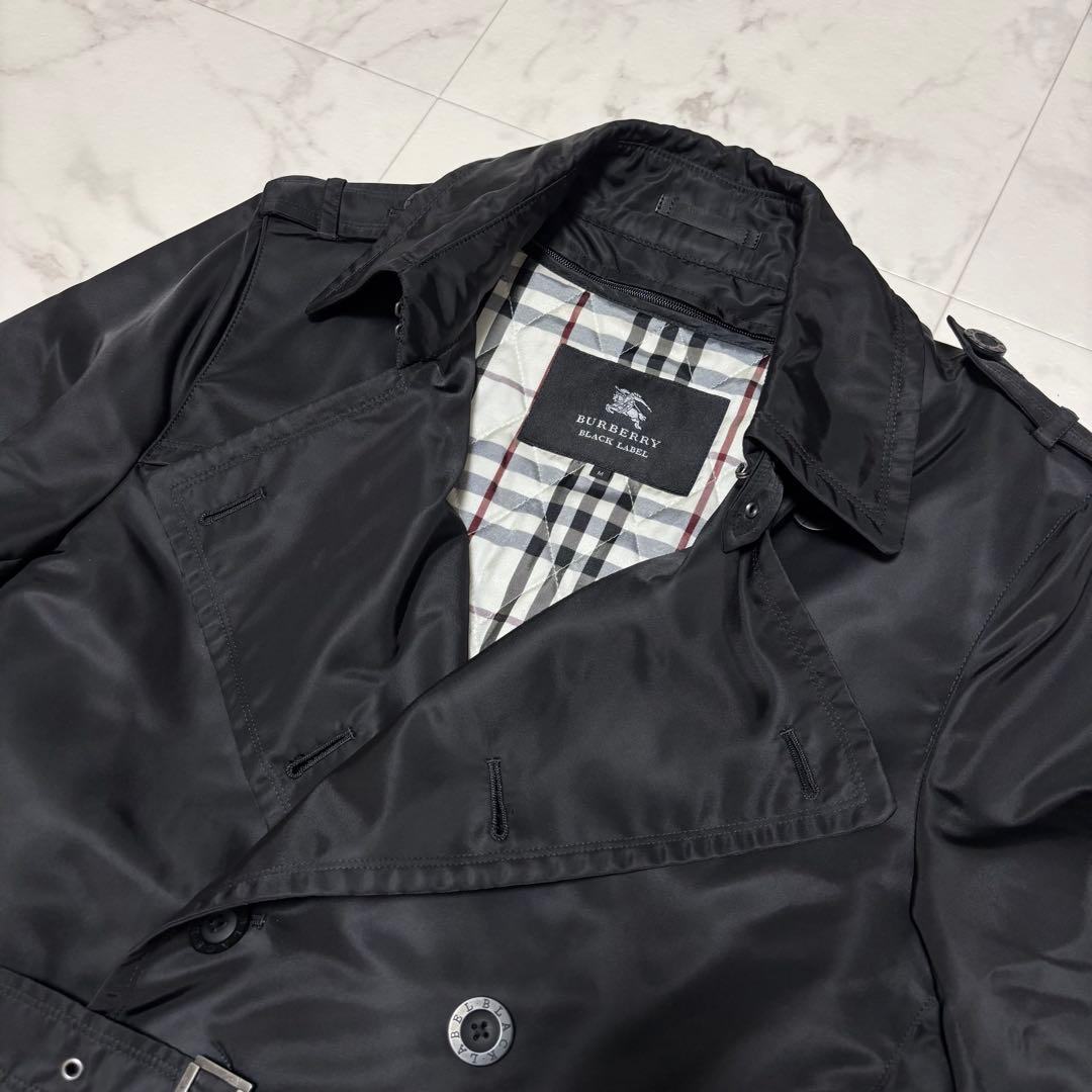 【極美品】バーバリー ブラックレーベル トレンチコート ベルト ライナー付き