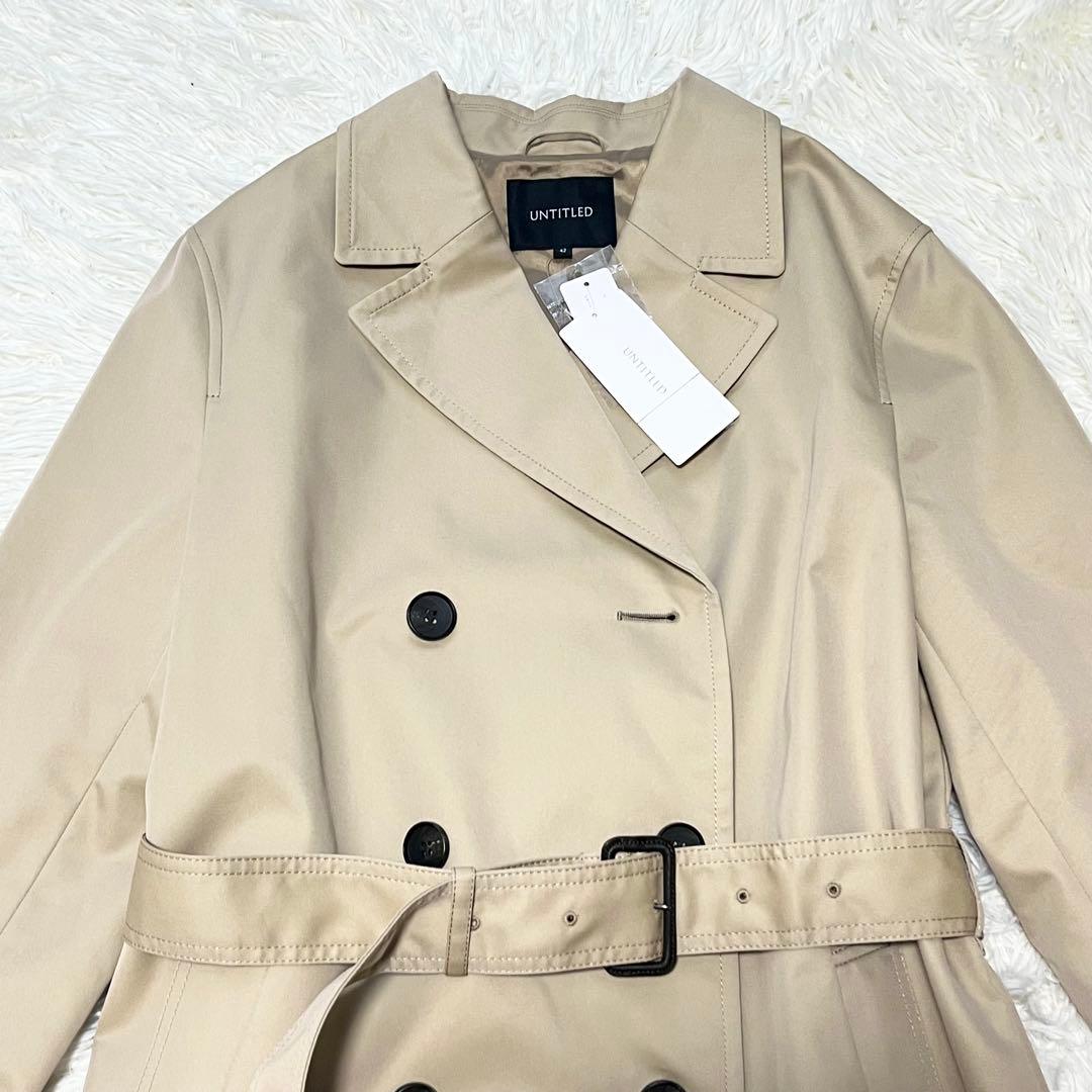 タグ付き✨️UNTITLED トレンチコート 23SS 撥水 定番 42