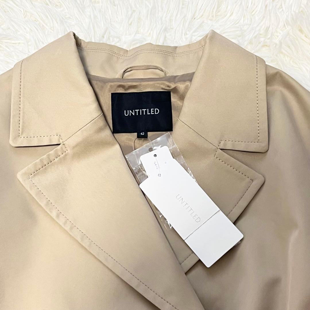 タグ付き✨️UNTITLED トレンチコート 23SS 撥水 定番 42