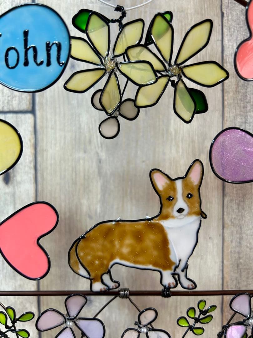 ピヨピヨ1028「お花と風船 ３連リース」「見上げる猫さん トイレリース」