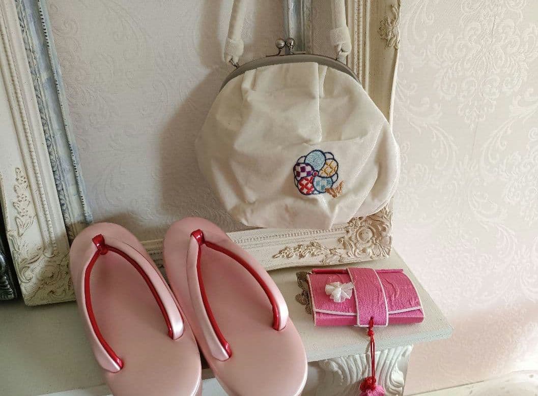 セイコマツダ　ブルー着物と作り帯セット