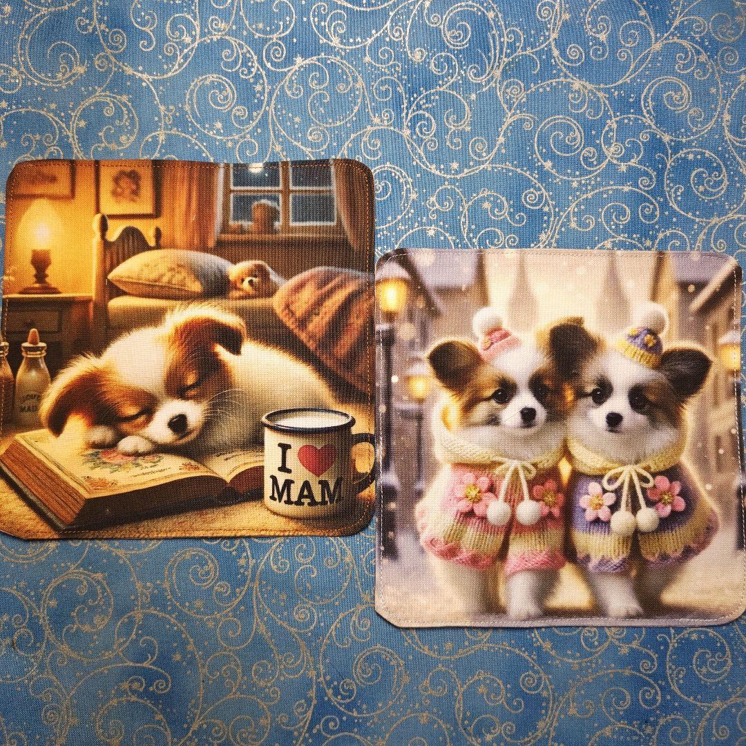 アロママ　　ハンカチ　ワンコさん柄　26枚