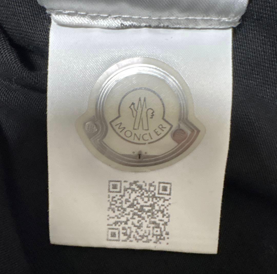 確実正規品MONCLER モンクレール ロングTシャツ 黒