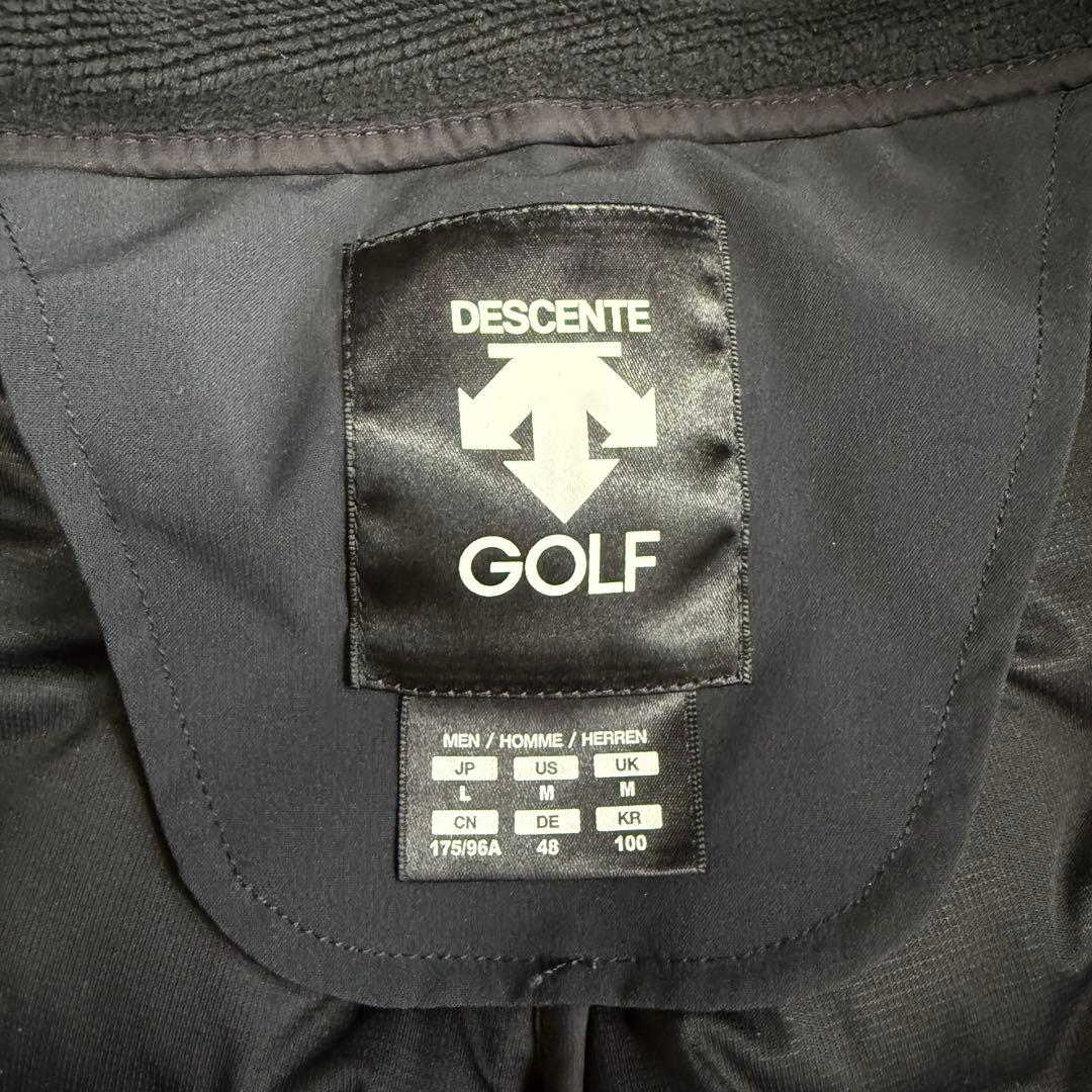 【デサントゴルフ】美品ダウンジャケット g-arc Lサイズ メンズ ブラック