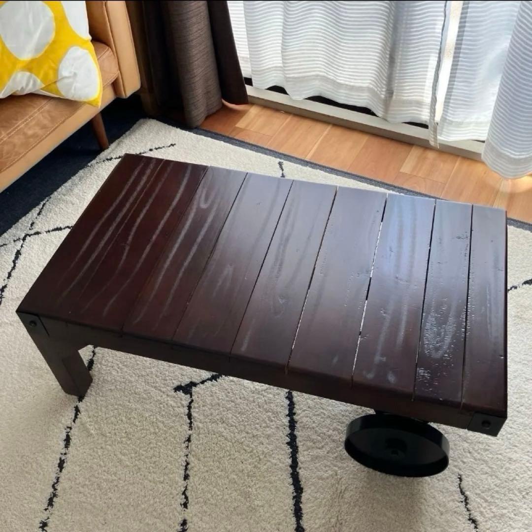 新品☆ヴィンテージ風トロリーテーブル　ローテーブル カフェ風インテリア