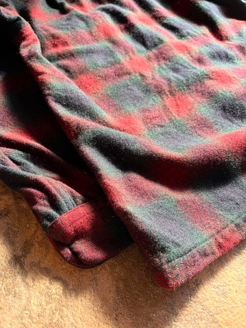 70S PENDLETON ペンドルトン オンブレ ボードシャツ オープンカラー